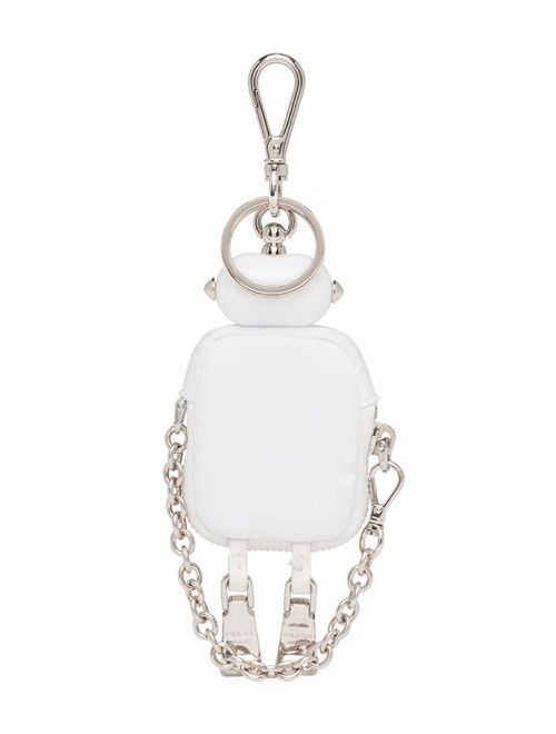 Prada robot keychain zip pouch