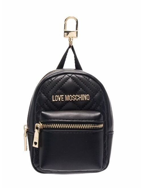 Love Moschino backpack charm keyring