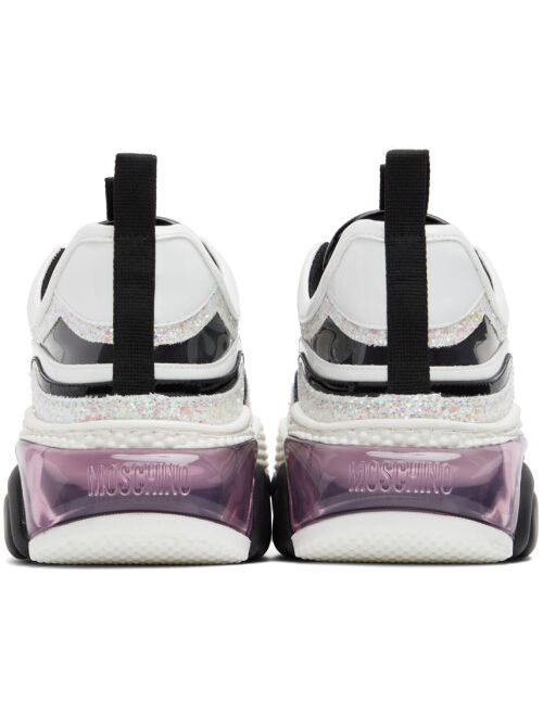 Moschino Black & White Bubble Teddy Sneakers