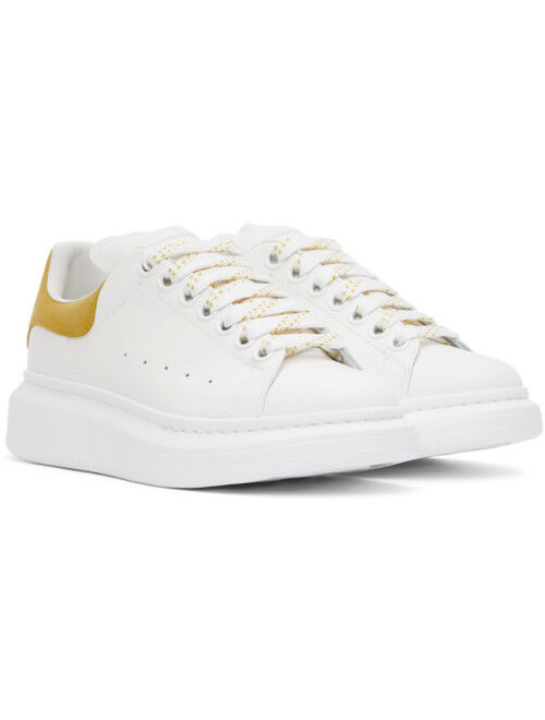 Alexander McQueen White & Yellow Oversized Sneakers