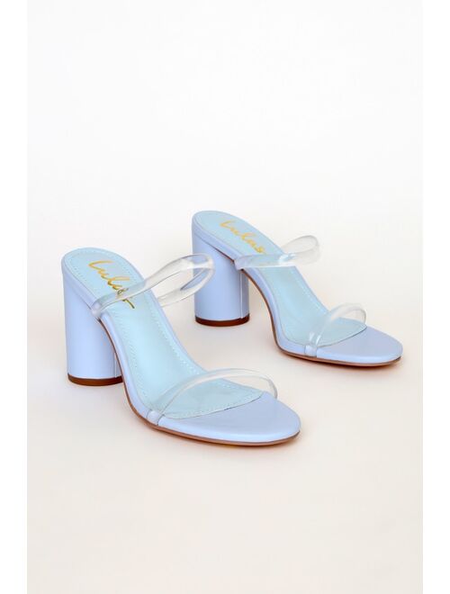 Lulus Dakyana Blue High Heel Sandals