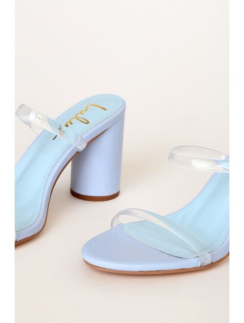 Lulus Dakyana Blue High Heel Sandals