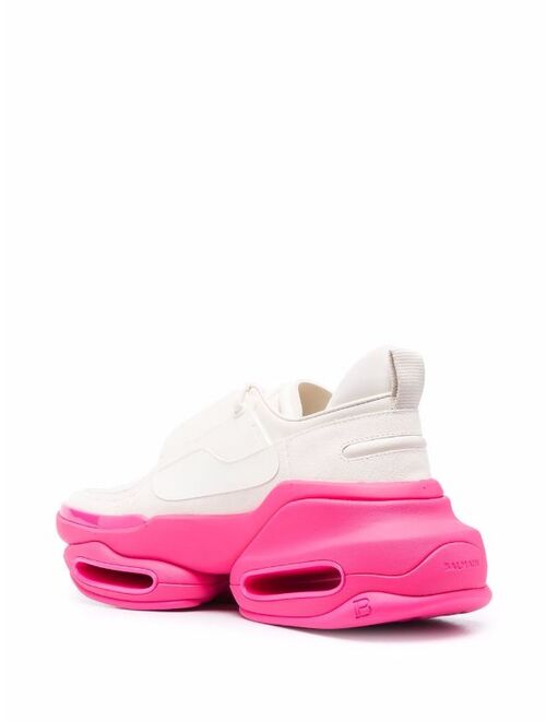 Balmain two-tone split-sole trainers