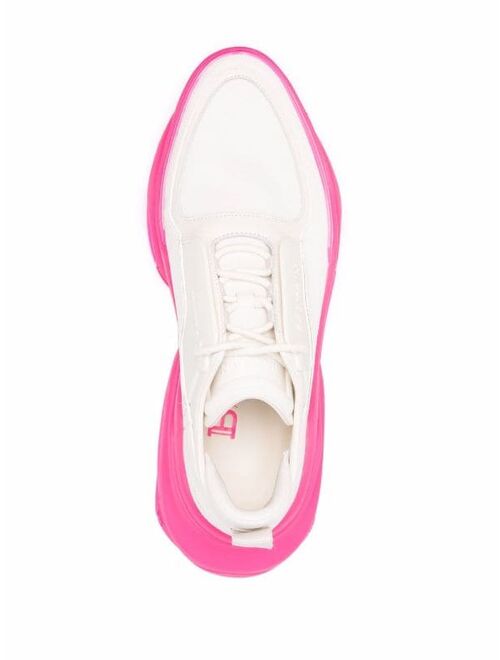 Balmain two-tone split-sole trainers