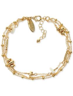 Style & Co Gold-Tone Bead Multi-Chain Anklet