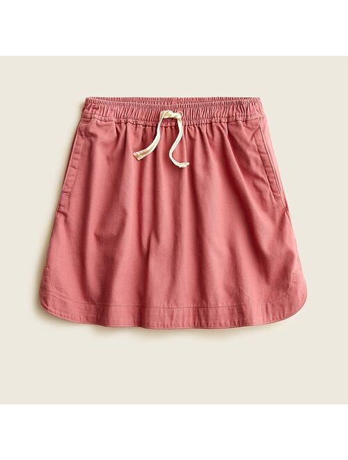 J.Crew Girls' twill skirt with dolphin hem