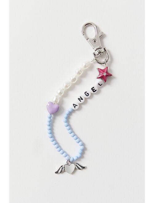 Urban Outfitters Delia Beaded Phrase Keychain