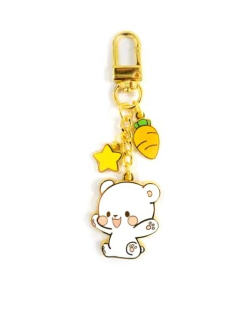 Buy Enamel Keychain - Cute Milk Mocha Bear Key Chain, MilkMochaBear for ...