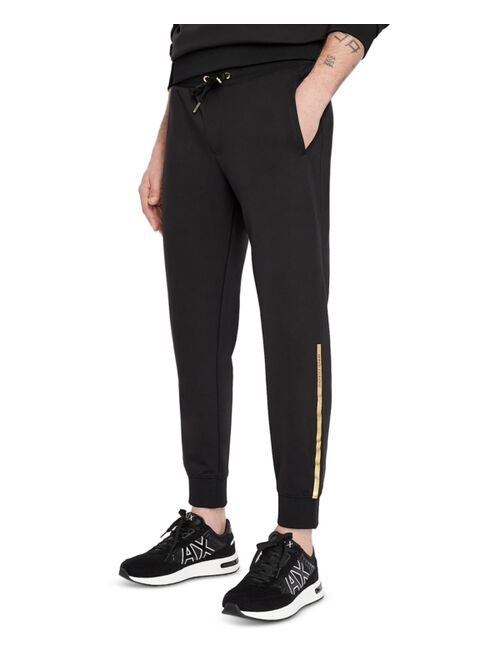A|X Armani Exchange Men's Metallic Taping Pants