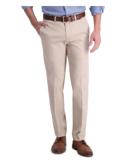 Mens Iron Free Premium Khaki Straight-Fit Flat-Front Pant
