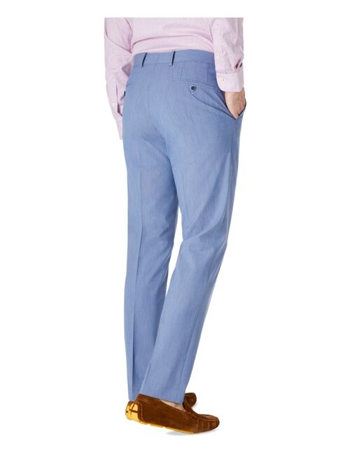 Bar III Men's Slim-Fit Blue Hairline Stripe Dress Pants, Created for Macy's