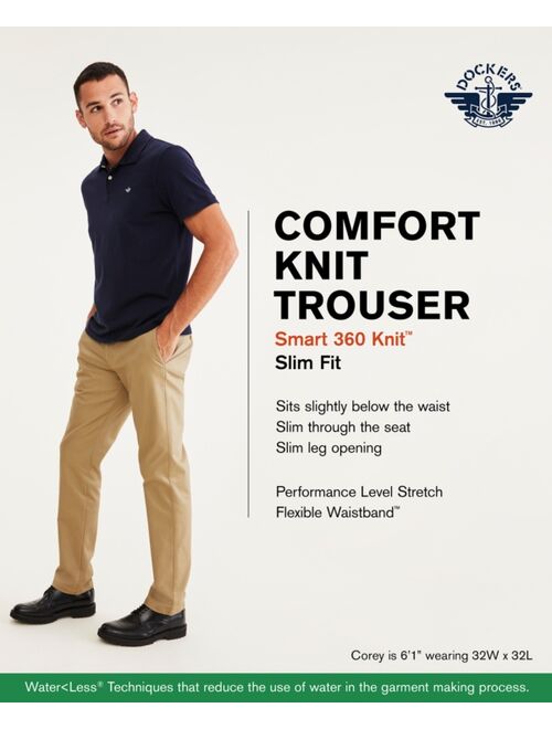 Dockers Men's Slim-Fit Smart 360 Knit Stretch Comfort Knit Pants
