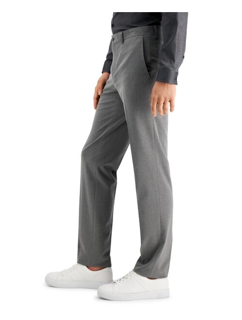 INC International Concepts Men's Slim-Fit Gray Solid Suit Pants, Created for Macy's