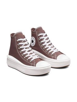 Chuck Taylor All Star Hi Move canvas platform sneakers in Brazil nut - Exclusive to ASOS