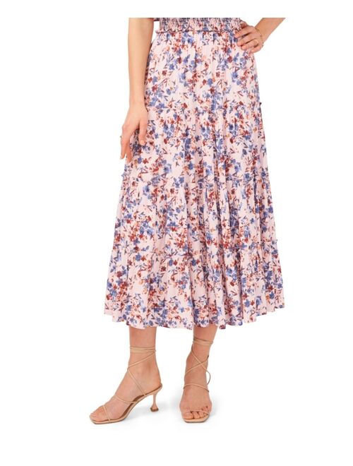 1.STATE Women's Pull On Tiered Maxi Skirt