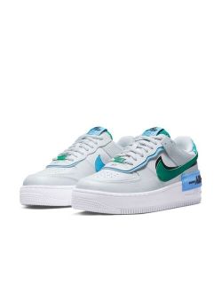 Air Force 1 Shadow sneakers in photon dust/malachite