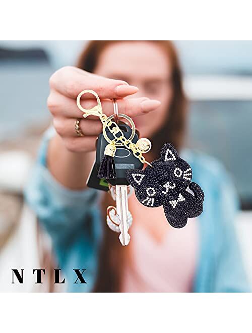 Ntlx Key Chain Bag Charm – Cute Sparkling Charm for Purses, Luggage, Suitcases, Diaper Bag, and Keys - Gift Box Included