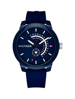 Men's 1791482 Denim Analog Display Quartz Blue Watch