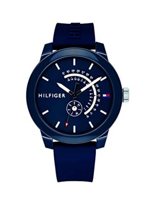 Tommy Hilfiger Men's 1791482 Denim Analog Display Quartz Blue Watch