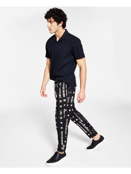 INC International Concepts Men's Slim-Tapered Abstract Geometric Pants, Created for Macy's