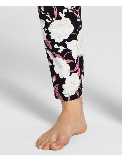 INC International Concepts Men's Slim-Fit Floral-Print Pleated Joggers, Created for Macy's