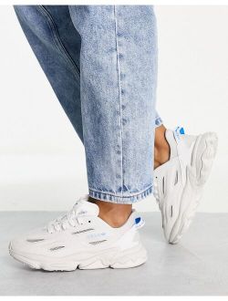 Ozweego Celox sneakers in white with blue detail