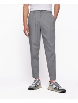BOSS Men's Cropped Relaxed-Fit Trousers