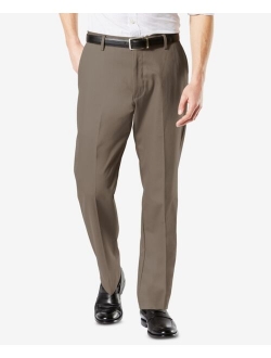 Men's Signature Lux Cotton Classic Fit Creased Stretch Khaki Pants