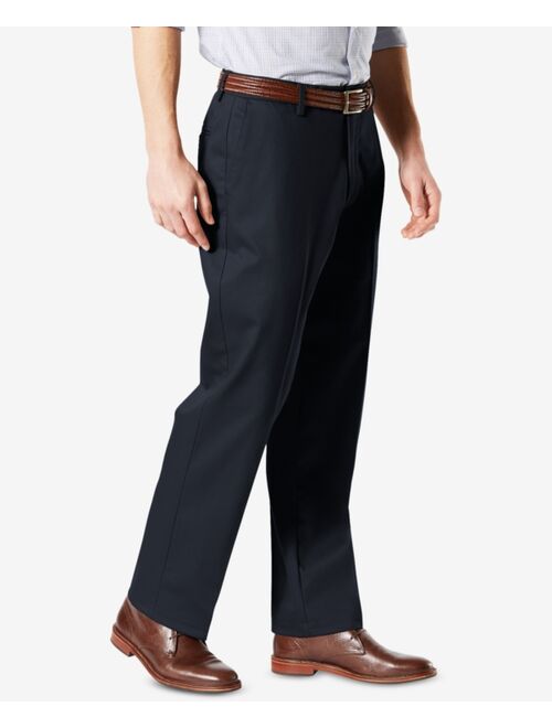 Dockers Men's Signature Lux Cotton Classic Fit Creased Stretch Khaki Pants