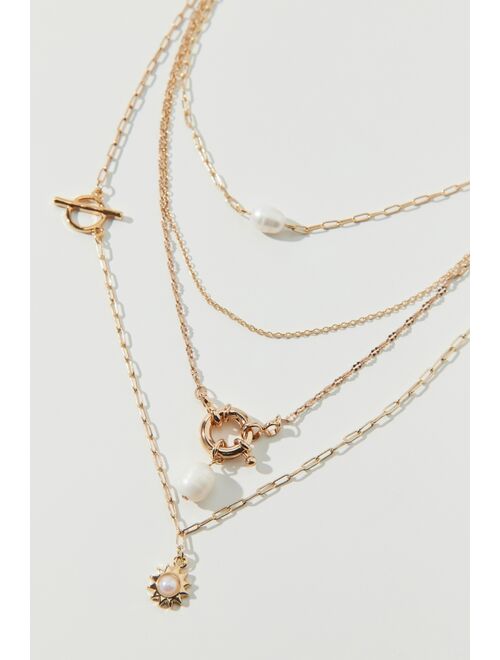 Urban Outfitters Sun Pendant Layer Necklace