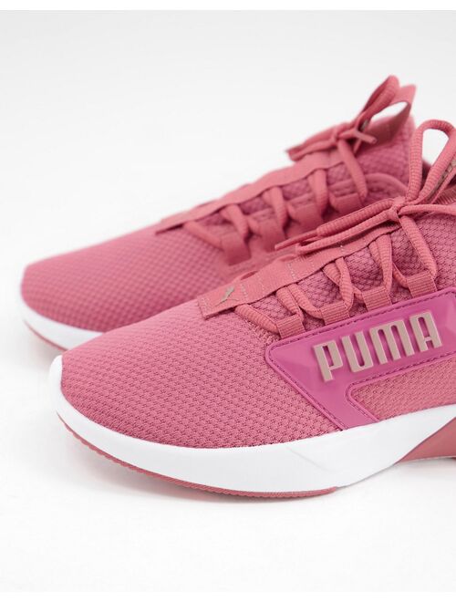 Puma Retaliate Mesh sneakers with rose gold in mauve