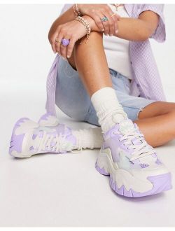 Buffalo Trail One chunky sneakers in lilac mint