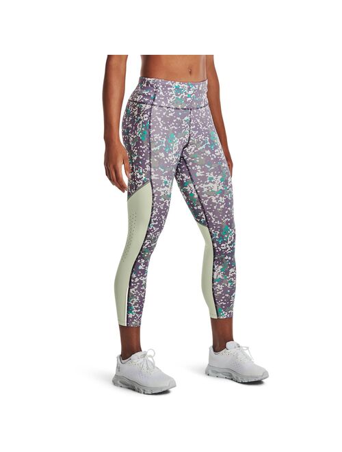 Women's Under Armour Fly Fast 3.0 Printed 7/8 Leggings