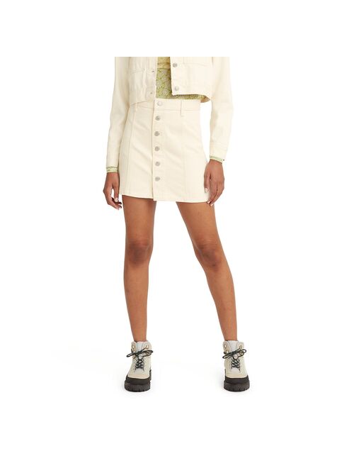 Women's Levi's® A-Line Button Front Mini Skirt