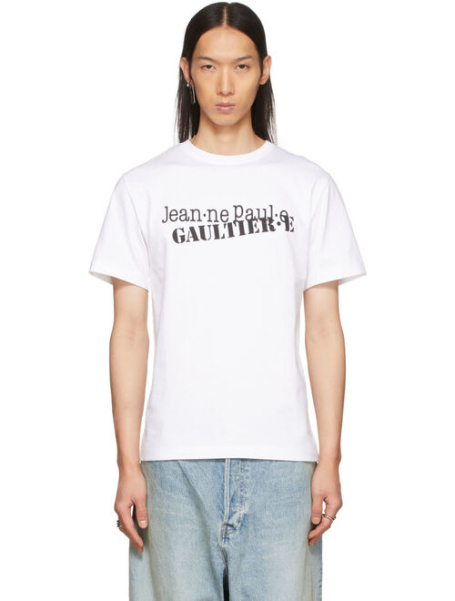 JEAN PAUL GAULTIER White 'Jean·ne Paul·e Gaultier·e' T-Shirt