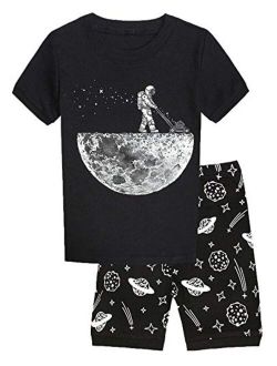 Little Pajamas Boys Pajamas 100% Cotton Lion Short Kids Snug Fit Pjs Summer Toddler Sleepwear