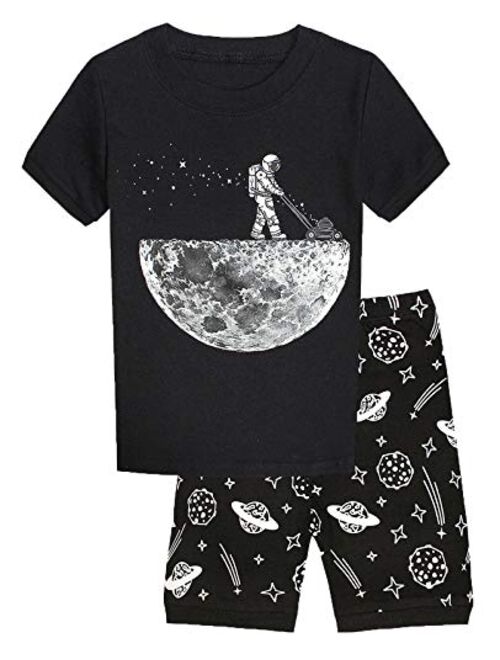 Little Pajamas Boys Pajamas 100% Cotton Lion Short Kids Snug Fit Pjs Summer Toddler Sleepwear