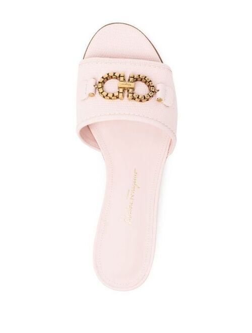 Salvatore Ferragamo Gancini leather sandals