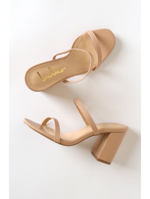 Lulus Ariellie Light Nude High Heel Sandals