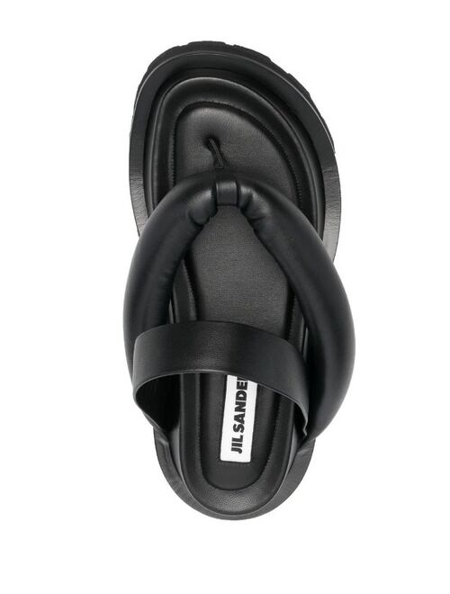 Jil Sander platform leather sandals