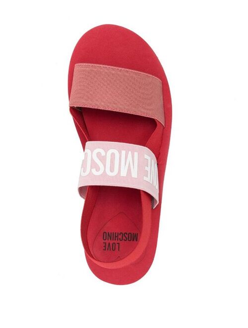 Love Moschino logo-print open-toe sandals