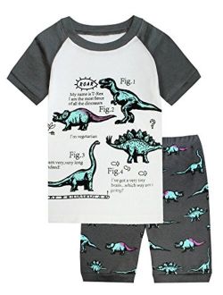 Little Pajamas Boys Pajamas Dinosaur Space Short Toddler Clothes Kids Pjs Sleepwear Summer Shorts