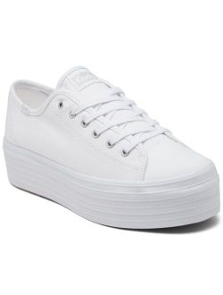 Women's Triple Up Canvas Platform Casual Sneakers from Finish Line