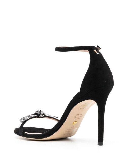 Stuart Weitzman crystal-bow stiletto hells