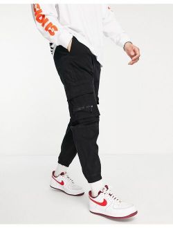 cargo pants in black