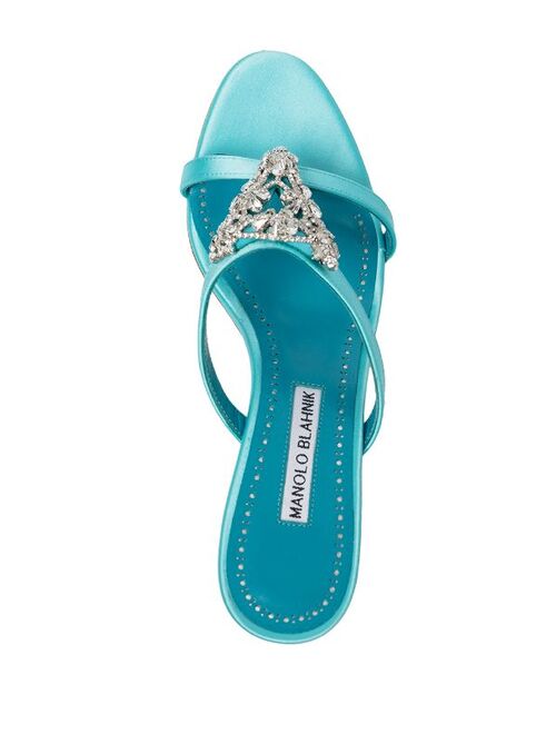 Manolo Blahnik Trinamu crystal-embellished sandals