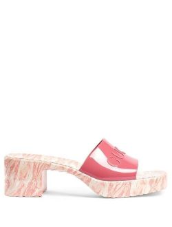 marble sole logo-embellished sandals