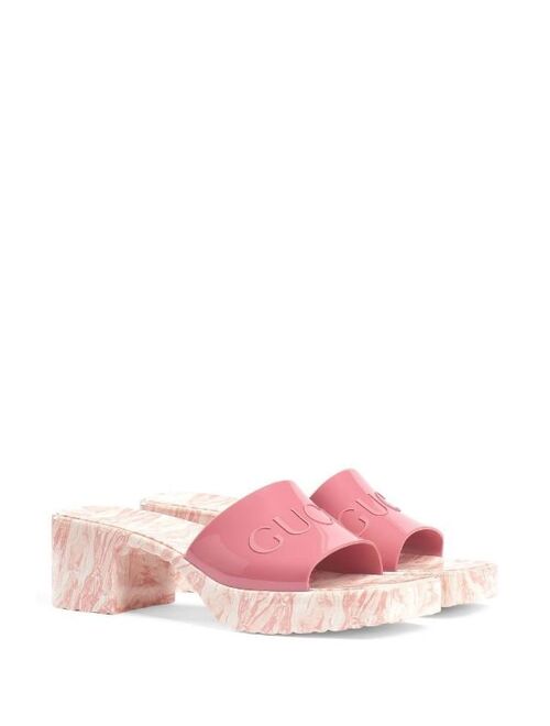 Gucci marble sole logo-embellished sandals