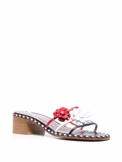 Thom Browne floral-applique sandals