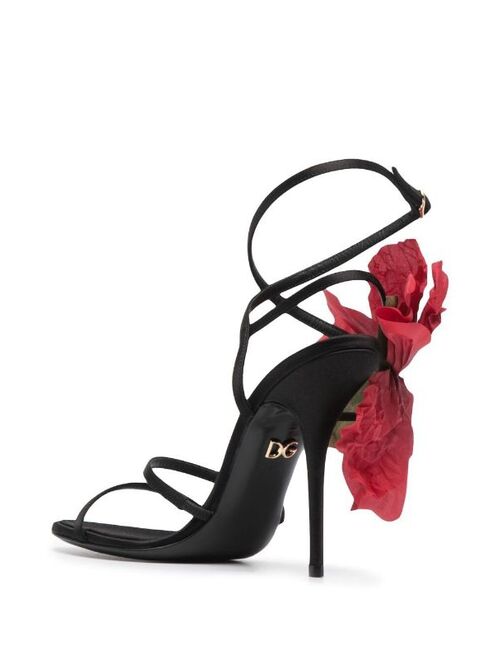 Dolce & Gabbana floral-applique sandals